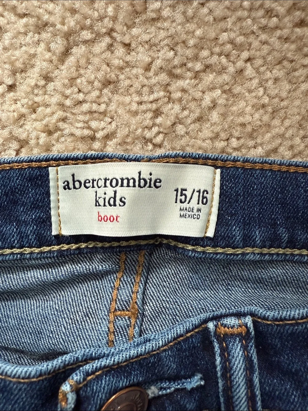 Abercrombie & Fitch Kids Dark Blue Boot Cut Jeans 15/16